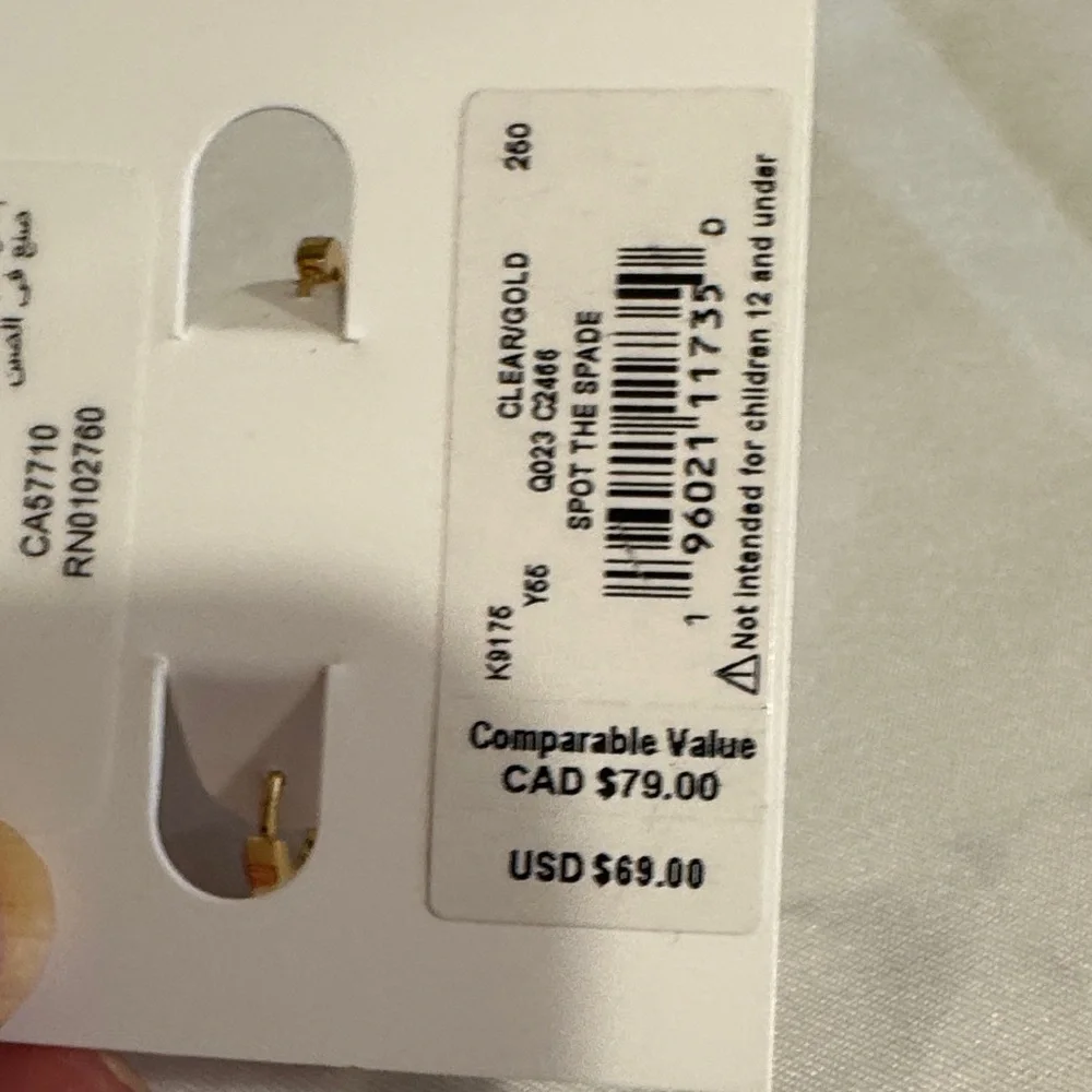 Kate Spade Gold and Silver Dangle Earrings( so sweet& pretty) - Picture 3 of 5